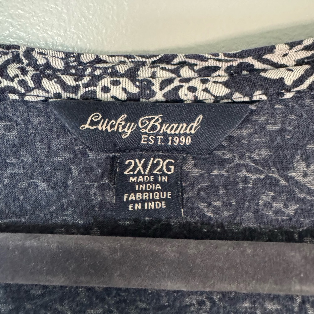 Lucky Brand Patterned Top - Picture 2 of 7